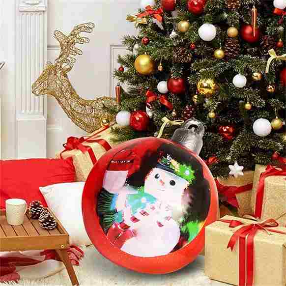 BABBAK'S LTD - Large Inflatable Christmas Ball Balloon – Waterproof Outdoor Holiday Decoration