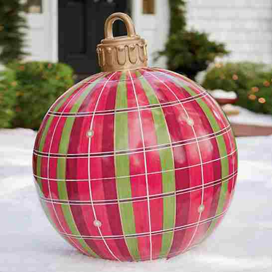 BABBAK'S LTD - Large Inflatable Christmas Ball Balloon – Waterproof Outdoor Holiday Decoration