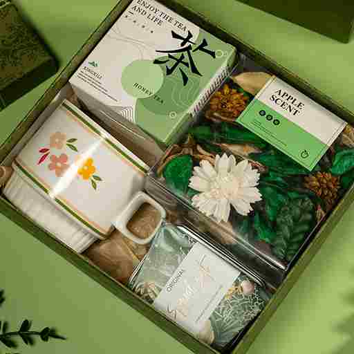 BABBAK'S LTD Retro Green Portable Gift Box – Stylish Hand Gift Set for Love, Travel & Daily Life