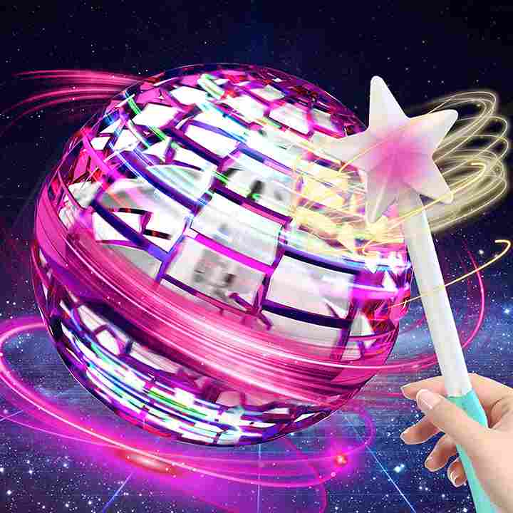 BABBAK'S LTD Levitation Flying Ball with Magic Wand – LED Boomerang Toy for Kids & Adults