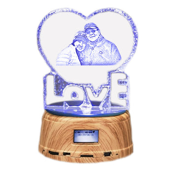 BABBAK'S LTD Zhuanshu Crystal Bluetooth Speaker Light – Remote-Controlled LED Night Lamp with Music
