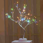 BABBAK’S LTD | USB + Battery Powered LED Tree Light Lamp – 500mm Warm White – Plastic Decor for Bedroom & Home