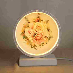 BABBAK'S LTD Eternal Rose Bedside Lamp – Handmade Everlasting Flower Light in Elegant Gift Box
