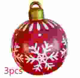 BABBAK'S LTD - Large Inflatable Christmas Ball Balloon – Waterproof Outdoor Holiday Decoration