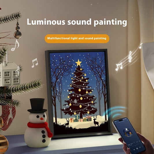 Luminous Speaker Christmas Tree Painting Gift Light