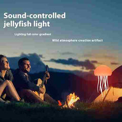 BABBAK'S LTD Voice Control Jellyfish Lamp – Color-Changing LED Mood Light for Relaxation & Decor