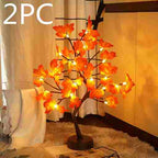 BABBAK’S LTD | USB + Battery Powered LED Tree Light Lamp – 500mm Warm White – Plastic Decor for Bedroom & Home