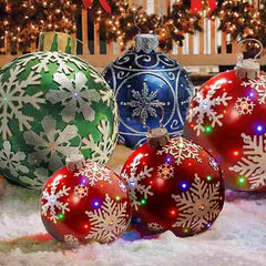 BABBAK'S LTD - Large Inflatable Christmas Ball Balloon – Waterproof Outdoor Holiday Decoration