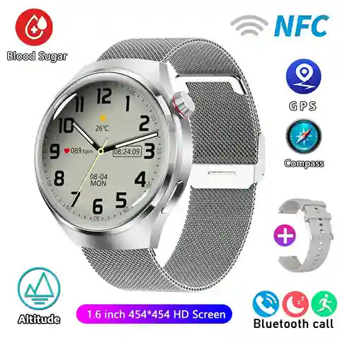 AMOLED display smart watch for men daily wear