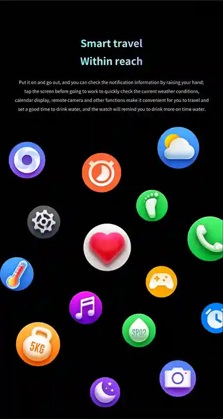 AMOLED screen smart watch modern lifestyle use