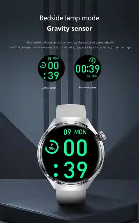 AMOLED smart watch display visible in daylight