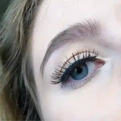 Close-up of a person's eye with detailed makeup