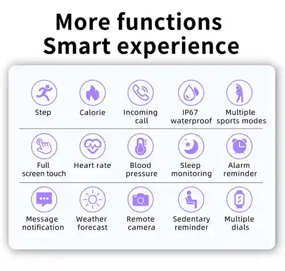 Fitness smart watch for men and women on hand