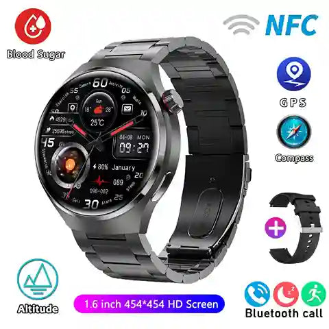 GPS smart watch for men AMOLED display outdoor fitness tracking