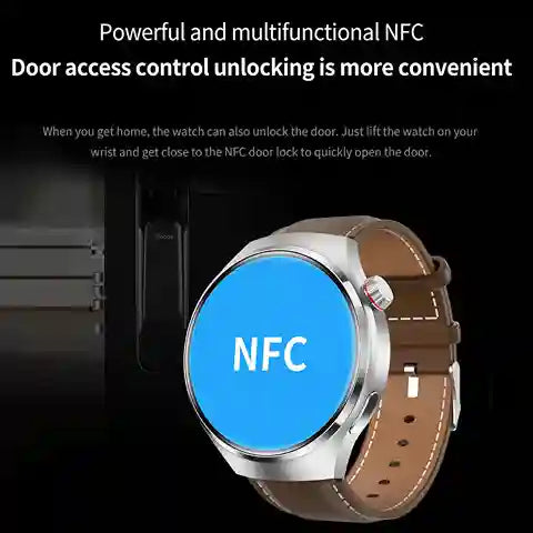 GPS smart watch for men with AMOLED display on wrist