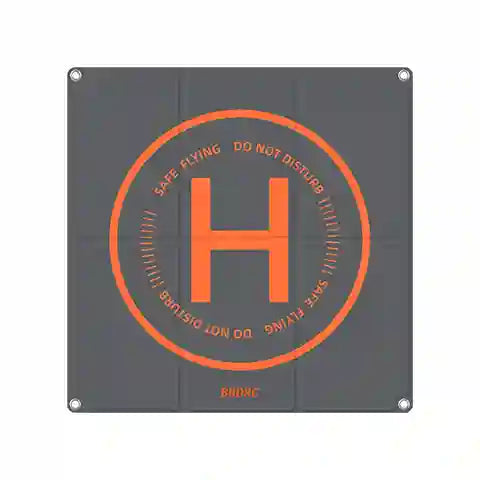 Gray mat with orange 'H' and text on a white background
