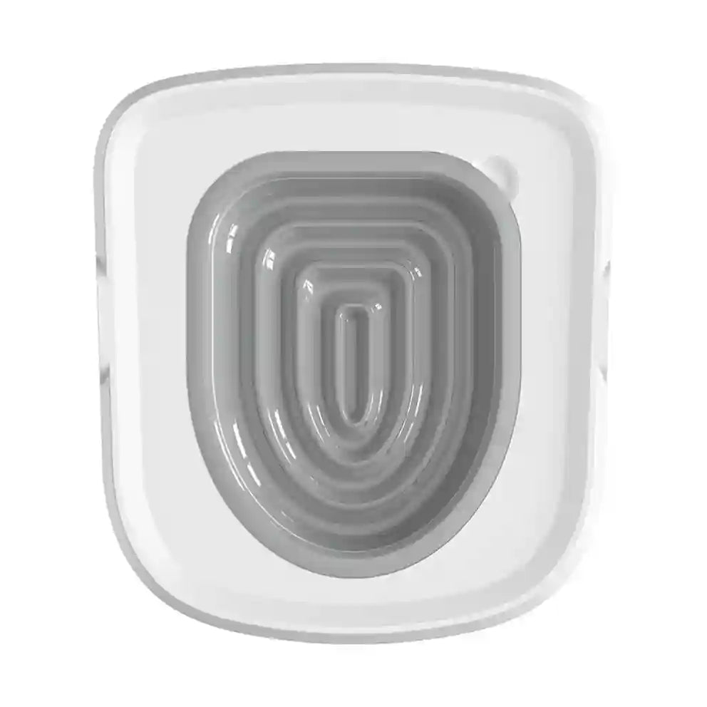 Gray plastic mold on a white background