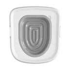 Gray plastic mold on a white background