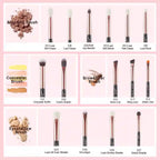 Jessup 15pc Eye Makeup Brush Set T157, BABBAK'S LTD