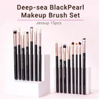 Jessup 15pc Eye Makeup Brush Set T157, BABBAK'S LTD