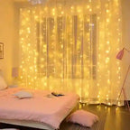 BABBAK'S LTD Christmas LED Light Curtain – Festive Holiday Decoration for Windows, Walls & Parties