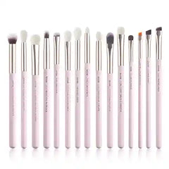 BABBAK'S LTD Jessup 15pcs Professional Makeup Brush Set – Natural & Synthetic Hair Brushes for Face, Eyes & Brows