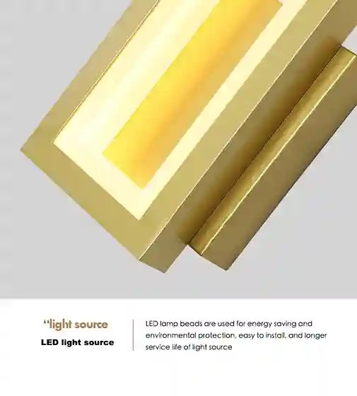 BABBAK'S LTD DUTRIEUX Modern Wall Lamp – LED Wall Lighting, Black/Gold/White, Metal & Acrylic, Stylish Home Decor