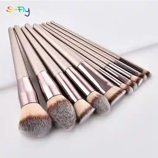 Makeup Brushes Set 10 Piece Professional Collection BABBAK'S LTD