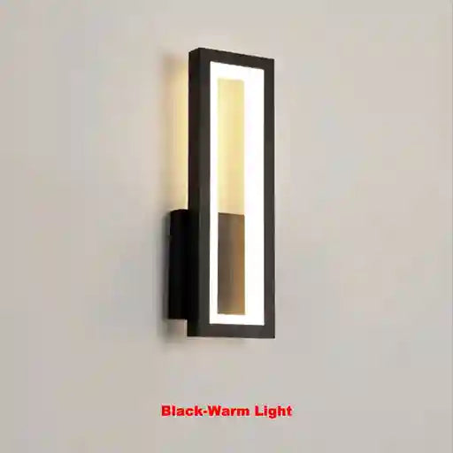 BABBAK'S LTD DUTRIEUX Modern Wall Lamp – LED Wall Lighting, Black/Gold/White, Metal & Acrylic, Stylish Home Decor