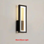 BABBAK'S LTD DUTRIEUX Modern Wall Lamp – LED Wall Lighting, Black/Gold/White, Metal & Acrylic, Stylish Home Decor