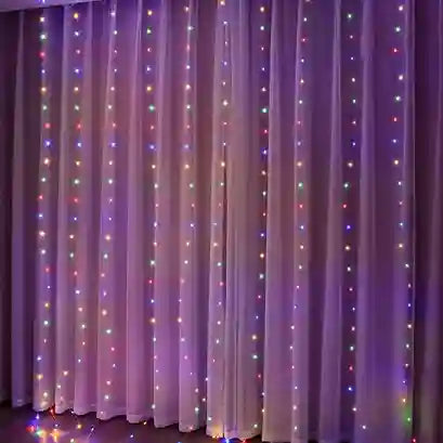 BABBAK'S LTD Christmas LED Light Curtain – Festive Holiday Decoration for Windows, Walls & Parties