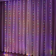 BABBAK'S LTD Christmas LED Light Curtain – Festive Holiday Decoration for Windows, Walls & Parties