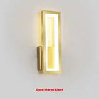 BABBAK'S LTD DUTRIEUX Modern Wall Lamp – LED Wall Lighting, Black/Gold/White, Metal & Acrylic, Stylish Home Decor