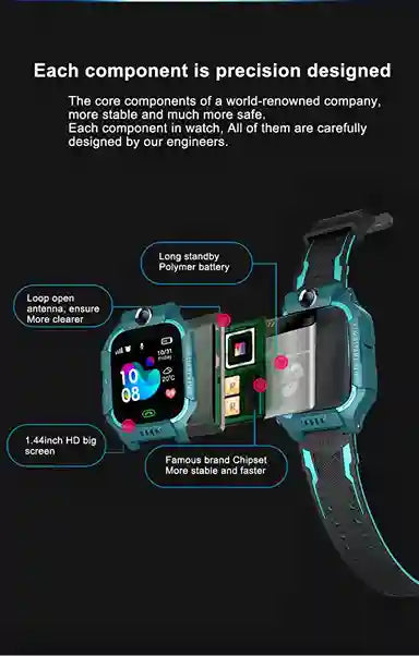 Kids safety smart watch modern design