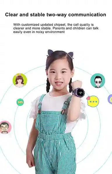 Kids smart watch calling parents feature