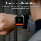 LIGE smartwatch monitoring heart rate screen