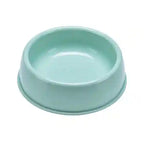 Light blue pet bowl on a white background