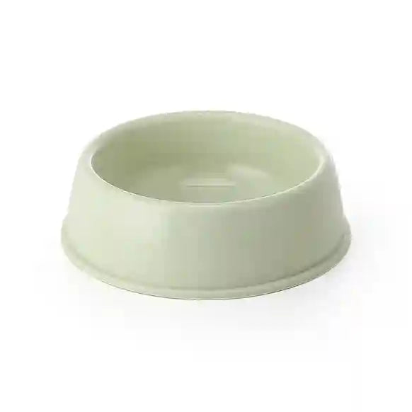 Light green ceramic bowl on a white background