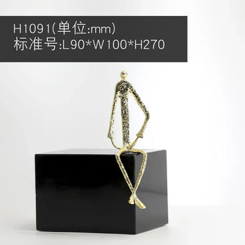 BABBAK'S LTD Metal Character Sculpture – Artistic Home & Office Decor Statue