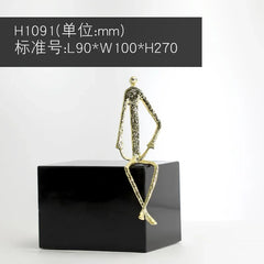 BABBAK'S LTD Metal Character Sculpture – Artistic Home & Office Decor Statue