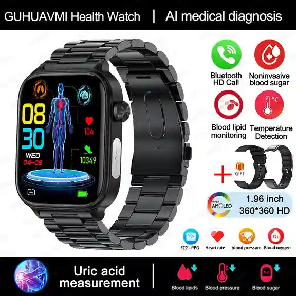 Medical Smart Watch Blood Pressure ECG | BABBAK'S LTD