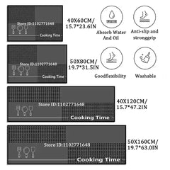 BABBAK'S LTD Soft Crystal Velvet Anti‑Slip Carpet – Long Kitchen Mat & Home Decor Rug – Fade Resistant, Water Absorbent