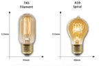BABBAK'S LTD Vintage Edison Spiral LED Bulb – Retro E27 Warm Light Home Decor