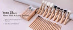 Pink Makeup Brush Set Professional 25 to 28 Piece, BABBAK'S LTD