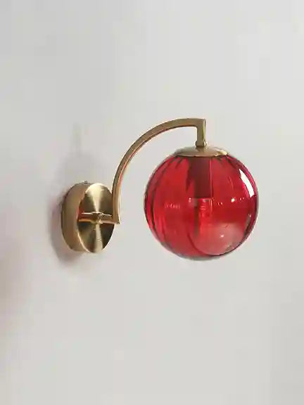 BABBAK'S LTD LZPZ RUI Modern Wall Lamps – Elegant LED Lighting for Bedroom & Hallway (Metal + Glass, Blue/Gray/Green)