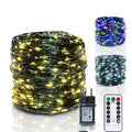 BABBAK'S LTD Copper Wire LED Fairy Lights – 12M Green String Lights with Remote for Christmas & Wedding Decor