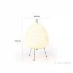 BABBAK'S LTD Claeted Elegant Traditional LED Table Lamp – 28cm x 47cm – White Iron & Paper – Bedroom & Living Room Lighting