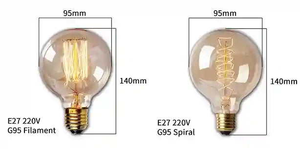BABBAK'S LTD Vintage Edison LED Bulb – Retro E27 40W Warm Light Home & Café Lighting