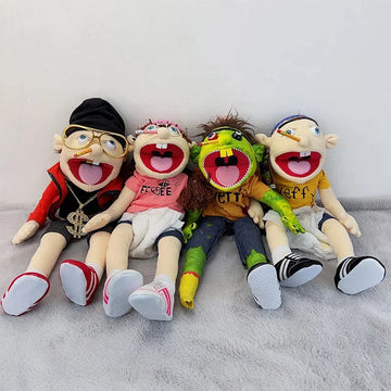 Large Jeffy Puppet Hand Plush Doll Toy Children Soft Doll