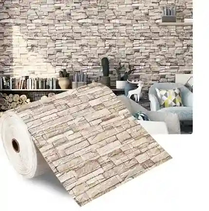 BABBAK'S LTD 3D Self‑Adhesive Brick Wallpaper – Waterproof Wall Stickers for Home Decoration